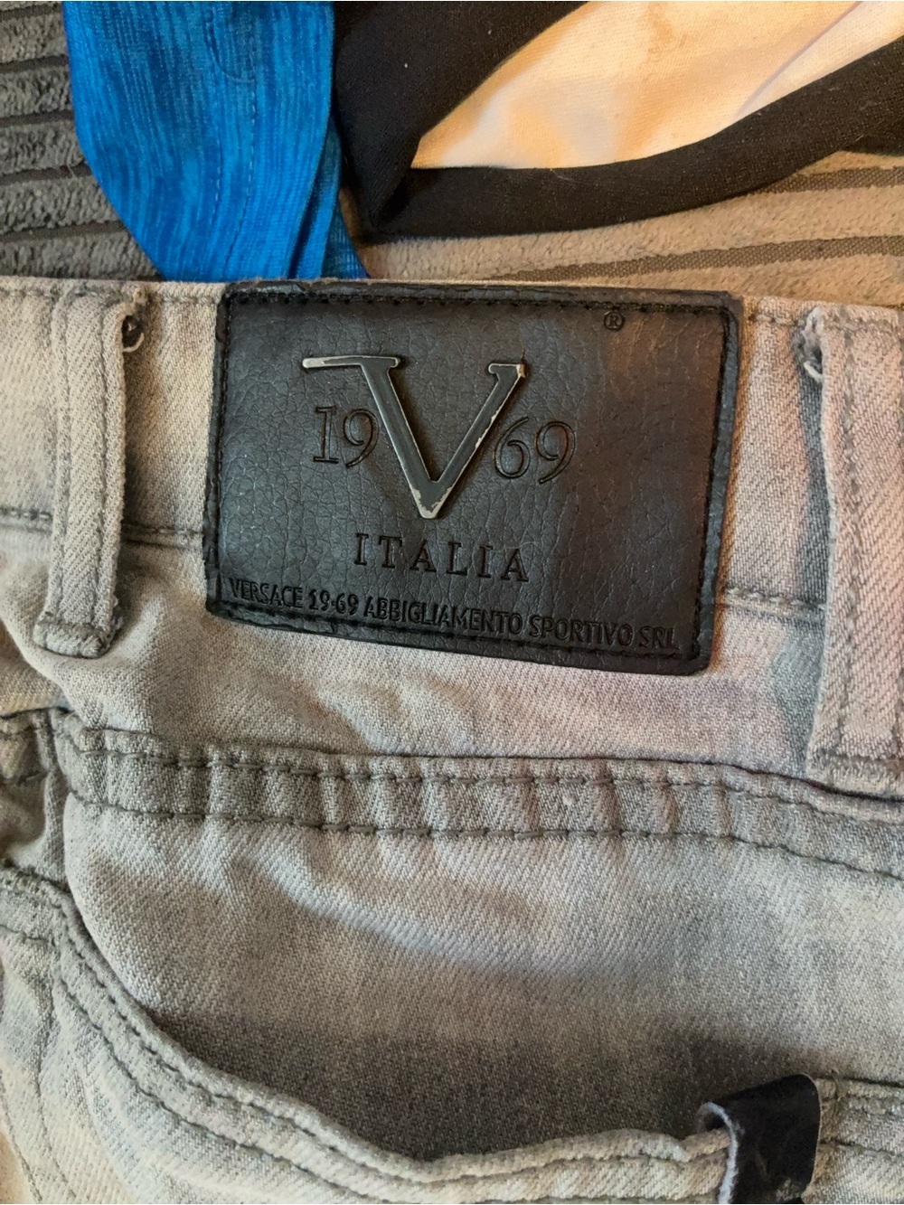 Light Gray Women's Moto Jeans - Picture 3 of 8